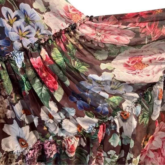 Anthropologie BHLDN x Geisha Designs Isabella Floral Tiered Dress 6 - Picture 6 of 8